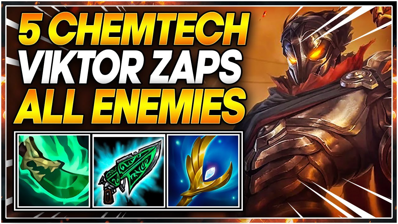 5 CHEMTECH *CLUTCH* VIKTOR ZAPS ALL TFT SET 6 Guide RANKED Teamfight Tactics 11.22 Patch emilyywang