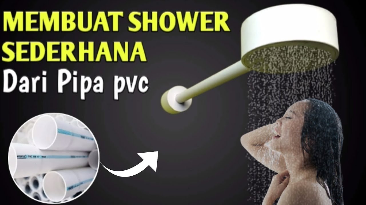 cara membuat shower sederhana dari pipa pvc | rain shower from pvc pipe @umarchannel1982