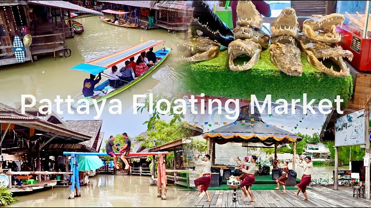 Pattaya floating Market, better, cleaner and more enjoyable than those in Bangkok, Thailand