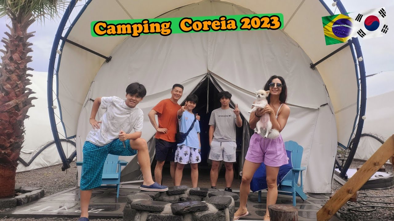 ACAMPANDO, CRIANÇAS DE FÉRIAS, VERÃO COREIA 2023.