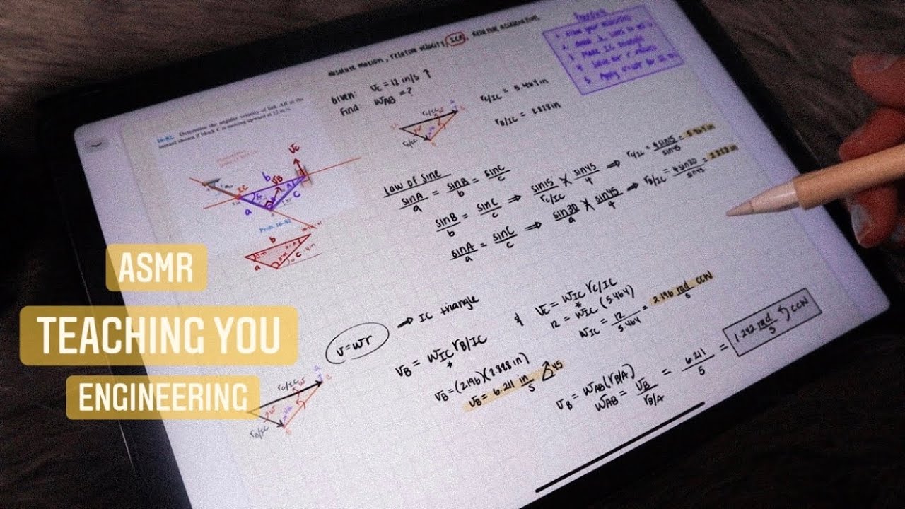 ASMR Teaching you engineering - ICR | iPad sounds, close whispering