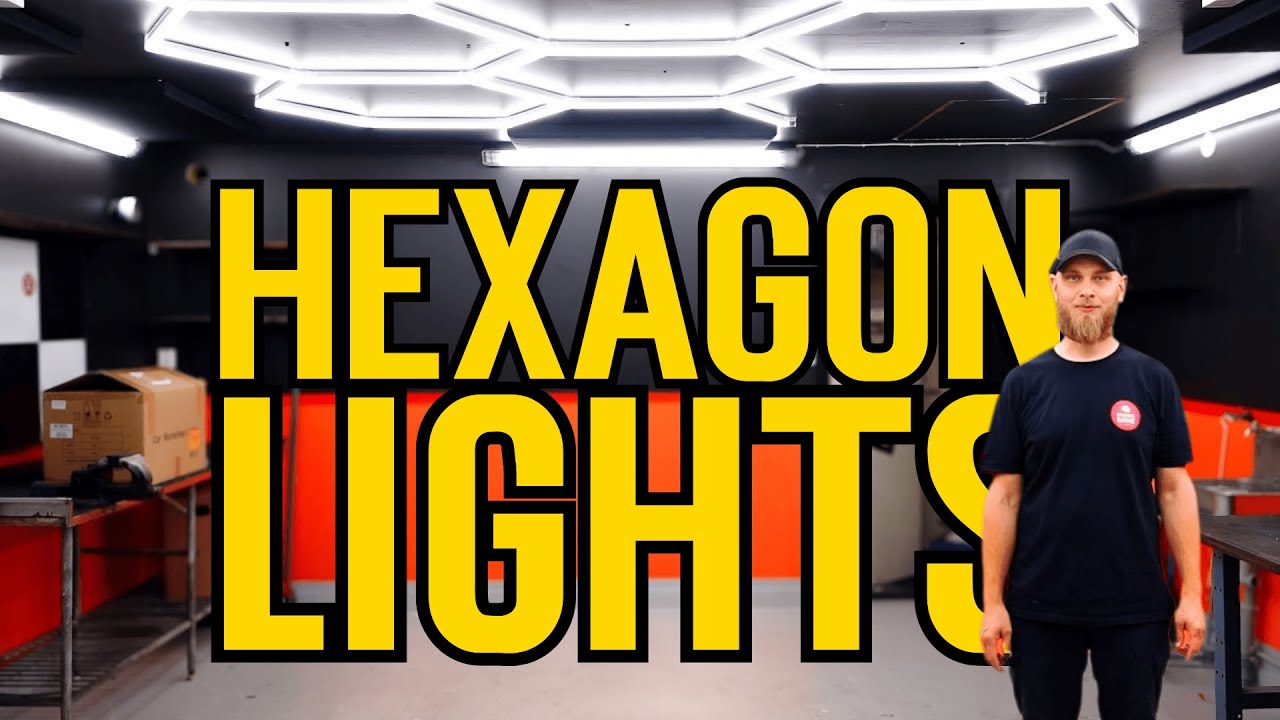 Установка светодиодных светильников Hexagon в моем гараже (значительное улучшение!)