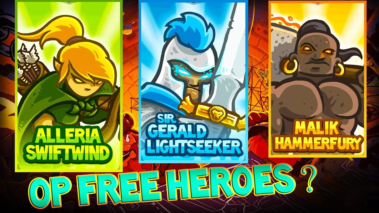 FREE HEROES STILL OP ! - Kingdom Rush - Heroes in Action [CLOSE SCENE]