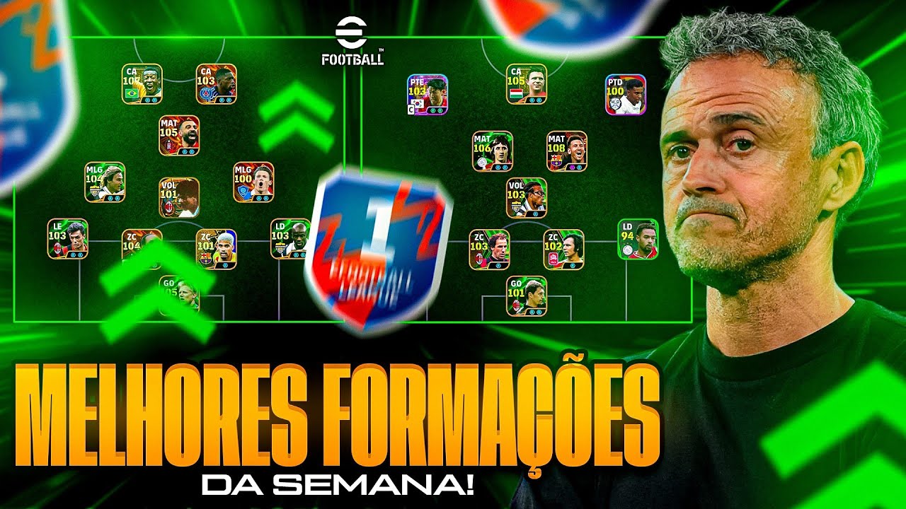 SENSACIONAL! 🔥 TOP 15 Melhores Formações SECRETAS da SEMANA efootball 2025