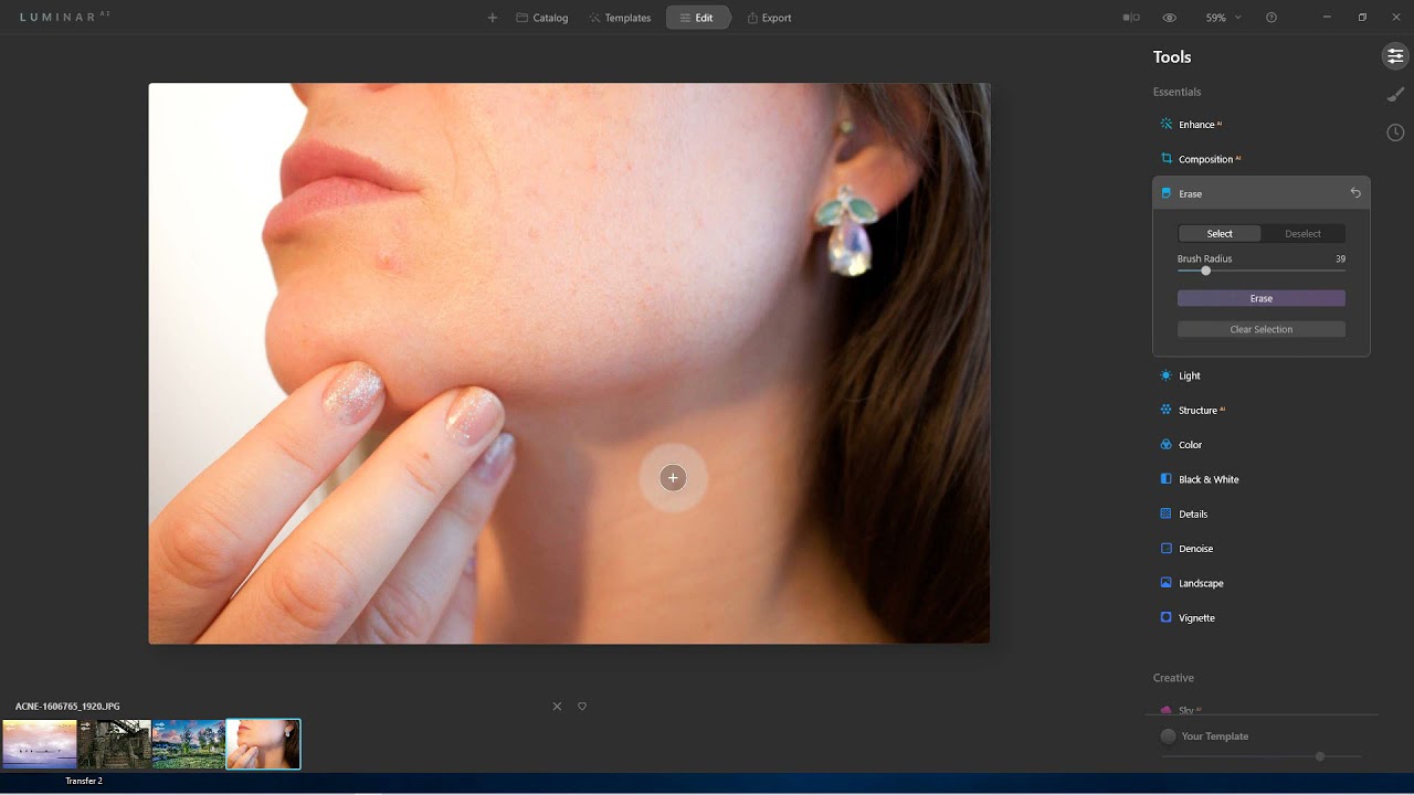 Luminar AI - How to Retouch Skin Using the Retouch Tools in Luminar AI