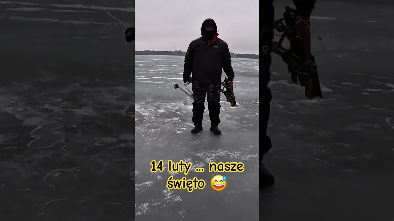 14.02.2026 Święto wariat&oacute;w 😅😆... my na wodzie... #fishing #fishing #icefishing