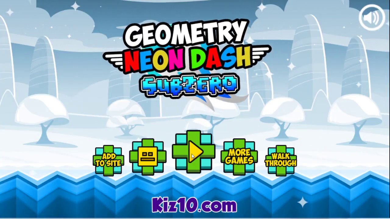 Geometry Neon Dash Subzero - Game Walkthrough  Kiz10.com