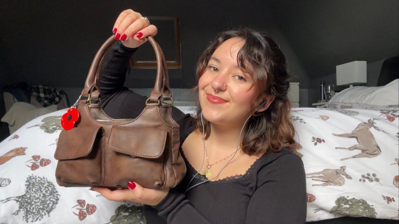 ASMR what's in my bag: a chance to yap and tap 👜