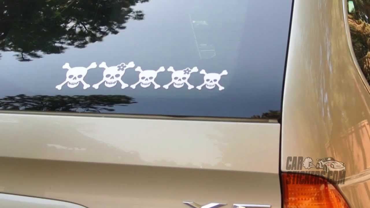 How To Install Skull Family Stickers