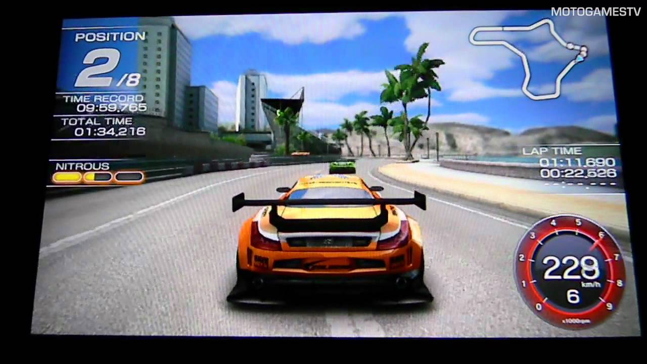 Ridge Racer PS Vita - Harborline 765 Track Gameplay