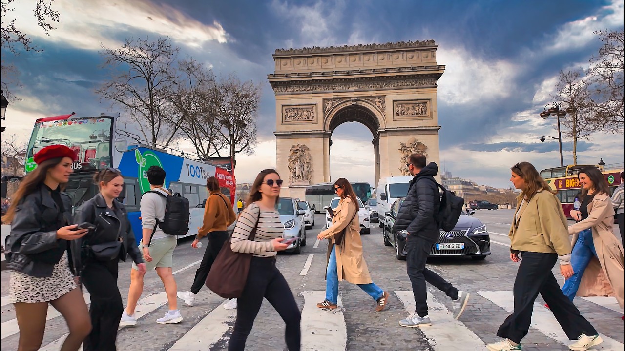 Paris Walk March 2026: Champs-Élysées & Avenue Montaigne 🇫🇷 4K HDR