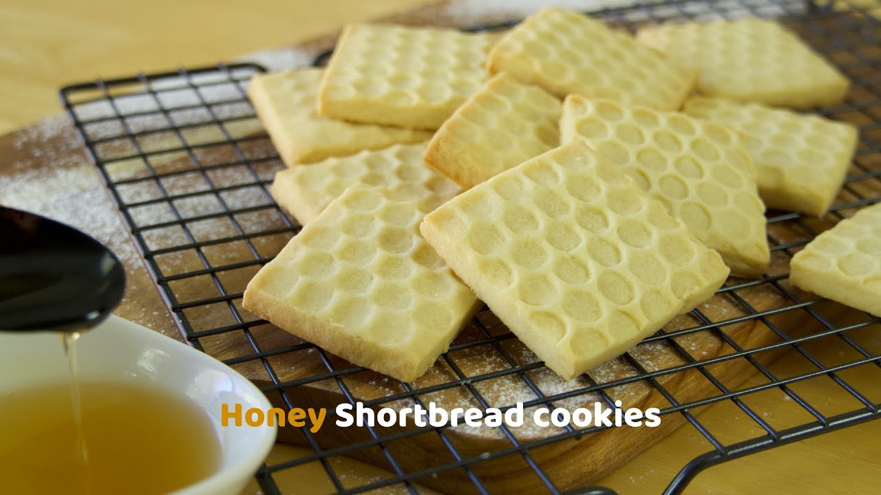 Easy Shortbread cookies | Honey Shortbread cookies recipe