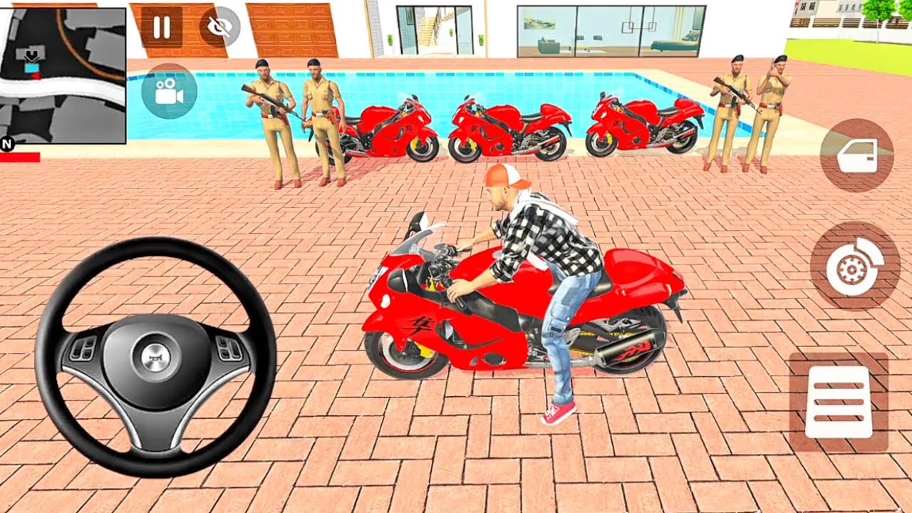🎮 Franklin order 3️⃣ Hayabusa bike from showroom 😁🎯🎮 in indian theft Aura 🎮💥#Indiantheftaura #game 