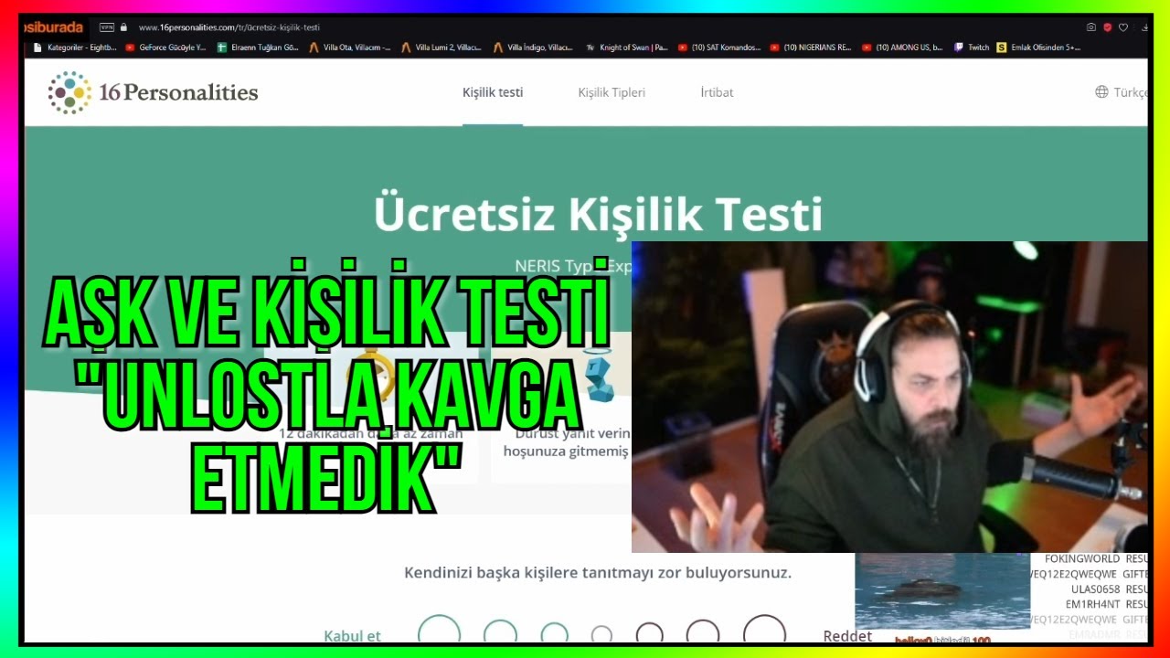 Elraenn Onedio AŞK ve KİŞİLİK TESTİ Çözüyor