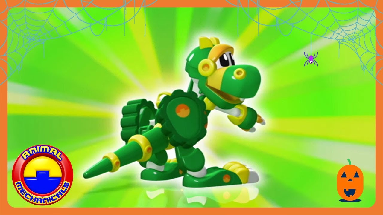Dino Mechanicals Transform! 🎃 Animal Mechanicals 🎃 Halloween with WildBrain Robots