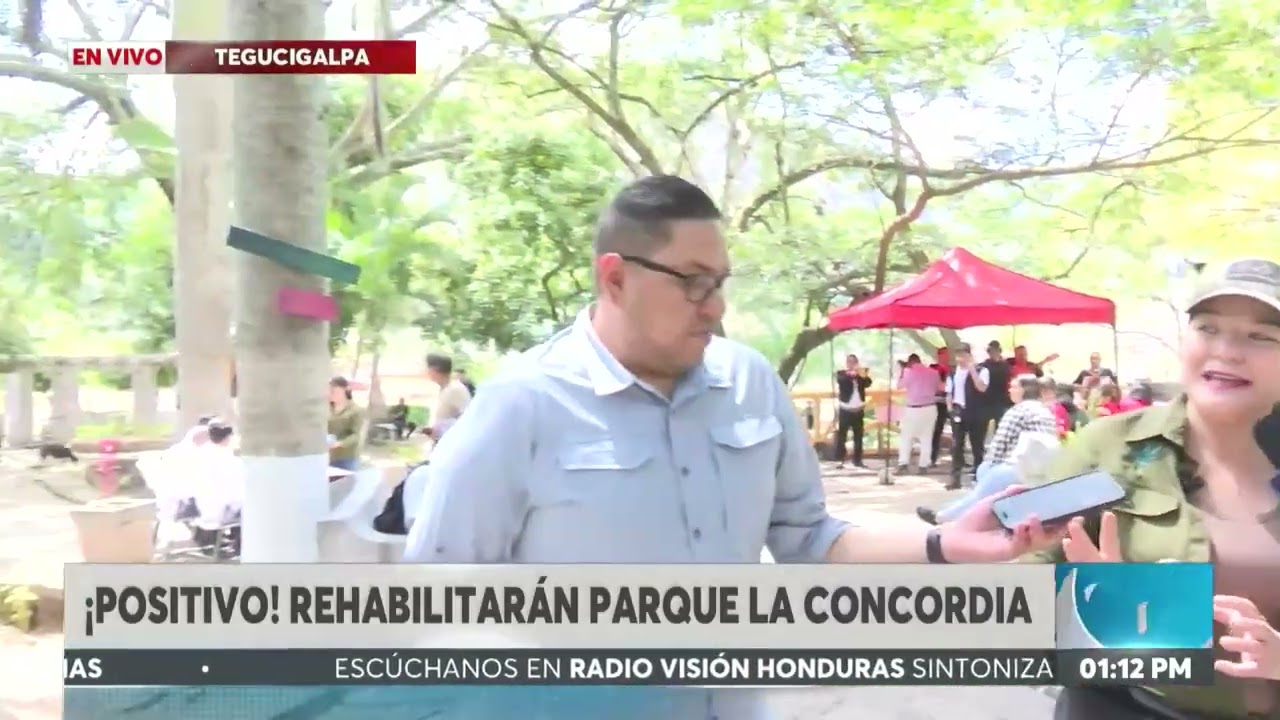 ¡Positivo! Rehabilitarán parque la Concordia en el barrio Abajo de la capital Tegucigalpa.