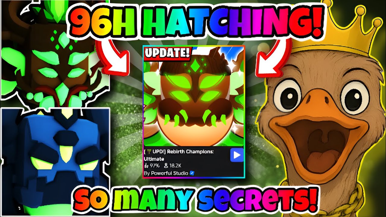 🦁 I HATCHED THE NEW JUNGLE EGG FOR *96 HOURS* AND GOT ??? in REBIRTH CHAMPIONS ULTIMATE! (ROBLOX)