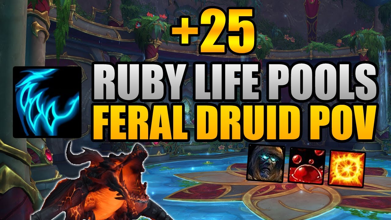 Feral Druid +25 Ruby Life Pools | Tyrannical, Sanguine, Explosive