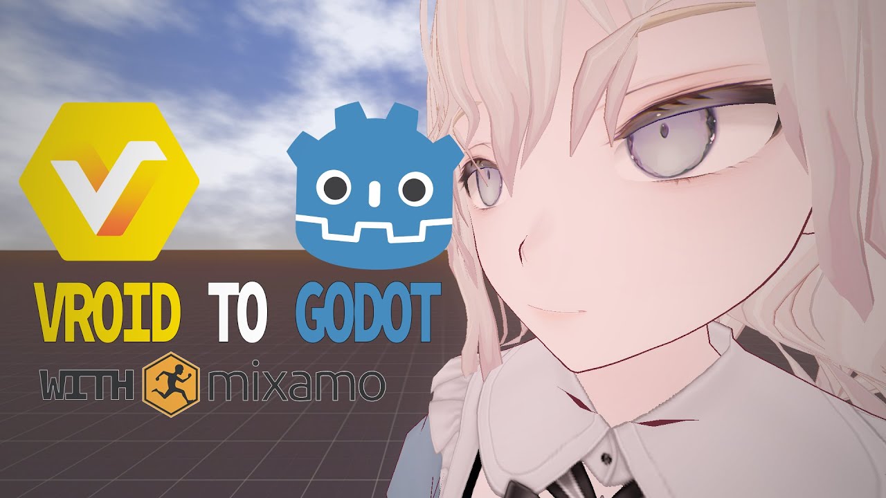 Godot Tutorial : Import Vroid Models with Animations(Fast and Easy).