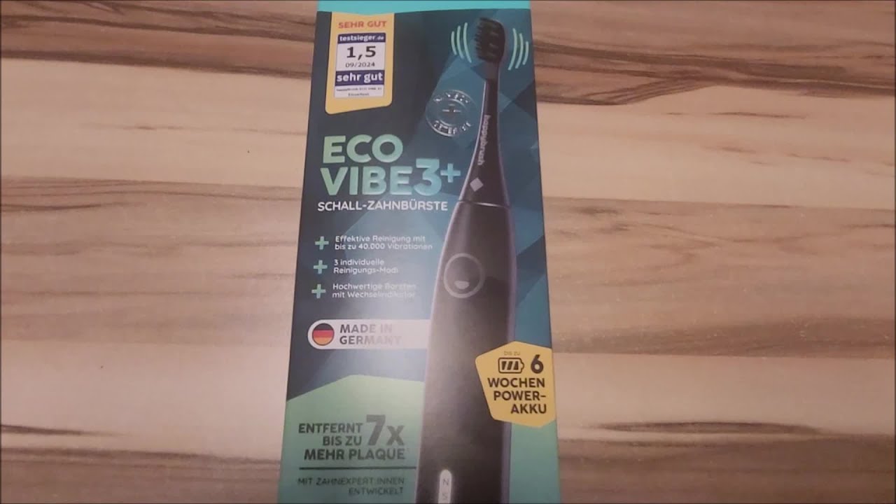 Unboxing der Eco Vibe 3+ Zahnb&uuml;rste von Happybrush