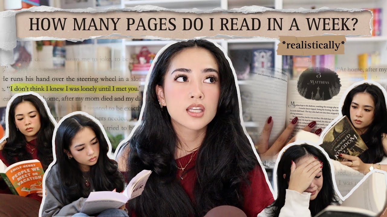 how many pages do i actually read in a week? 🤨📖 | reading vlog