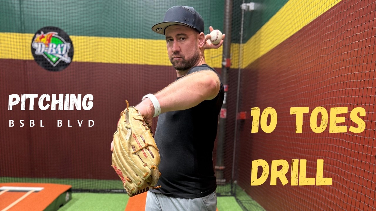 10 toes Drill - One of the best beginner drills for pitchers - WHIP Part 29