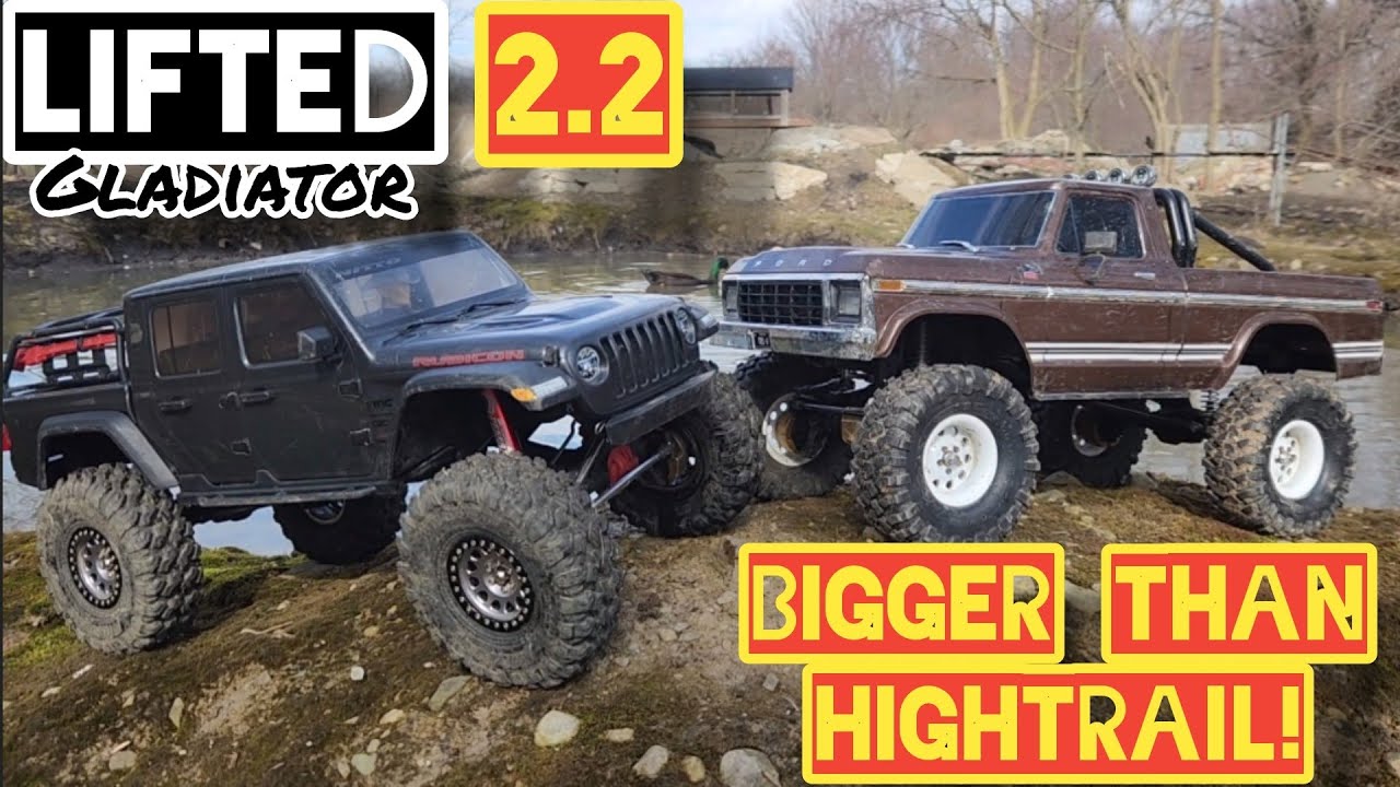 Axial SCX10iii Gladiator 2.2 gets bigger with 5.5 inch wildpeaks. Can it out hightrail the trx4?