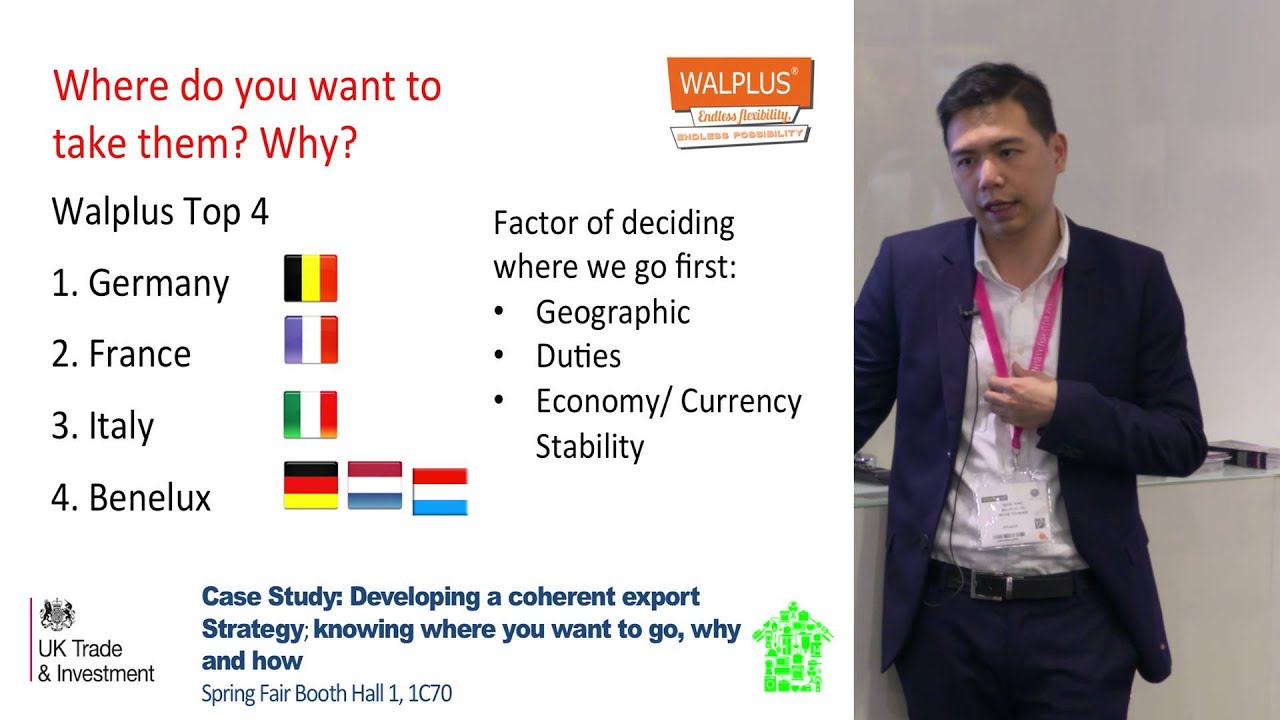 UKTI: Developing a coherent export strategy; knowing where you want to go, why and how