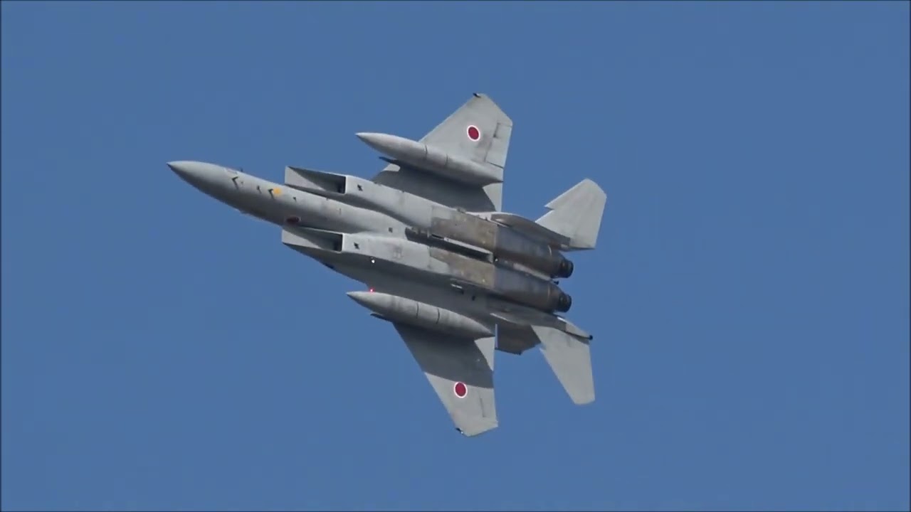 F 15DJ Eagle air display at Hyakuri, 30th November 2018