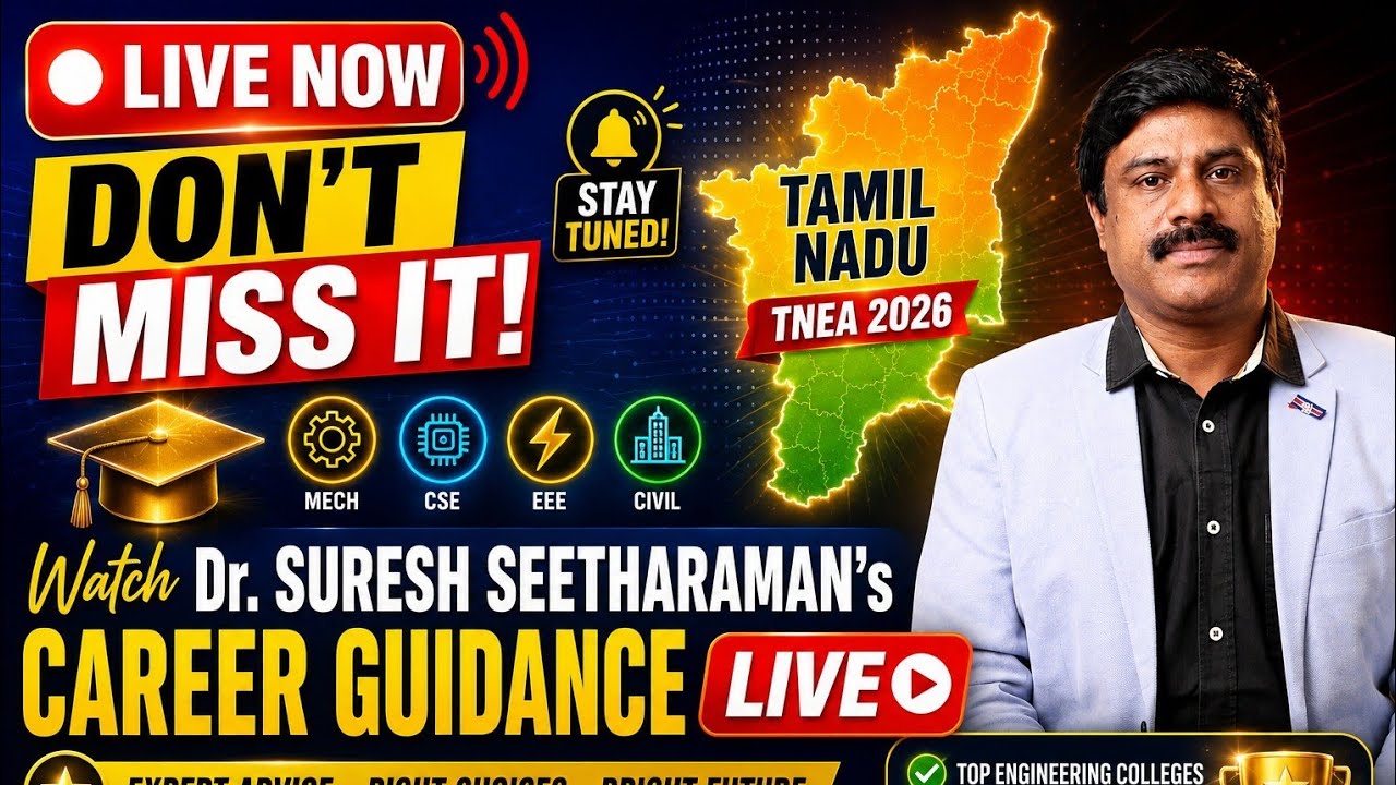 🔴 TNEA 2026 LIVE | Round 1 Choice Filling Strategy | Complete College & Branch Selection Guidance