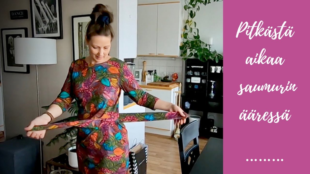 Ompelin solmutunikan Ommellinen kaavoilla - pitkästä aikaa saumurin ääressä! 🤗 // Vlogi