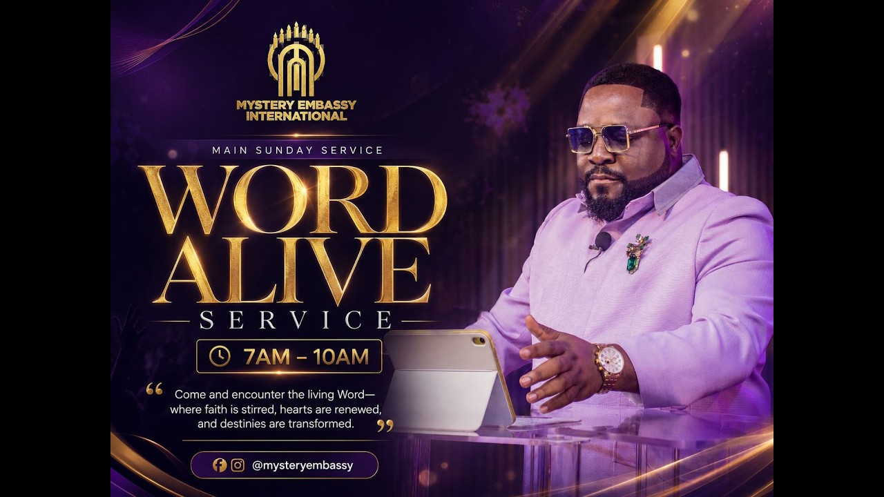 Copy of WORD ALIVE SERVICE|| 4TH JANUARY 2026 || DR. CLOUDIO(PhD)