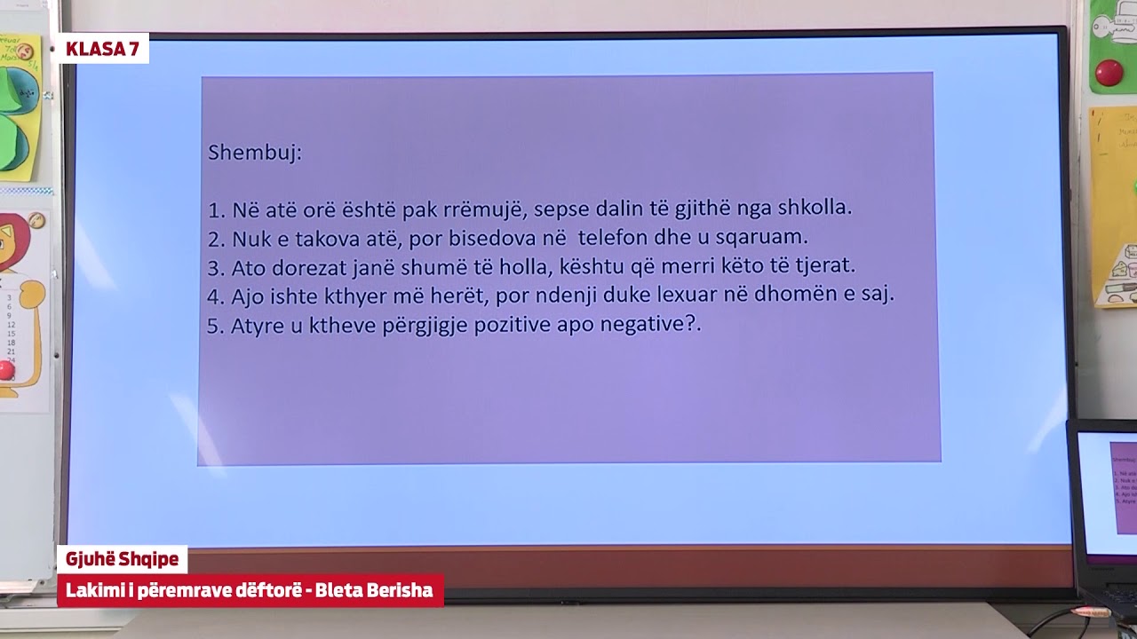 e Mesimi Klasa 7 - 7085 Gjuhë shqipe - Lakimi i përemrave dëftorë