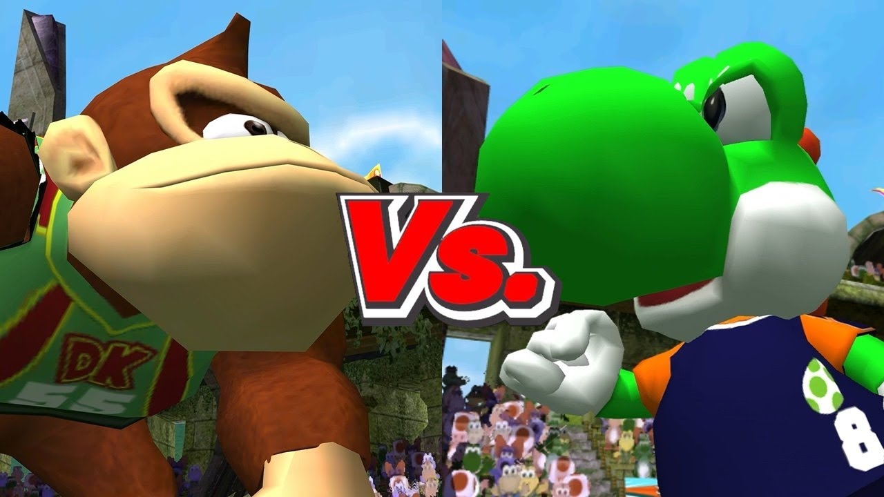 Super Mario Strikers - Donkey Kong/Toad Vs. Yoshi/Birdo