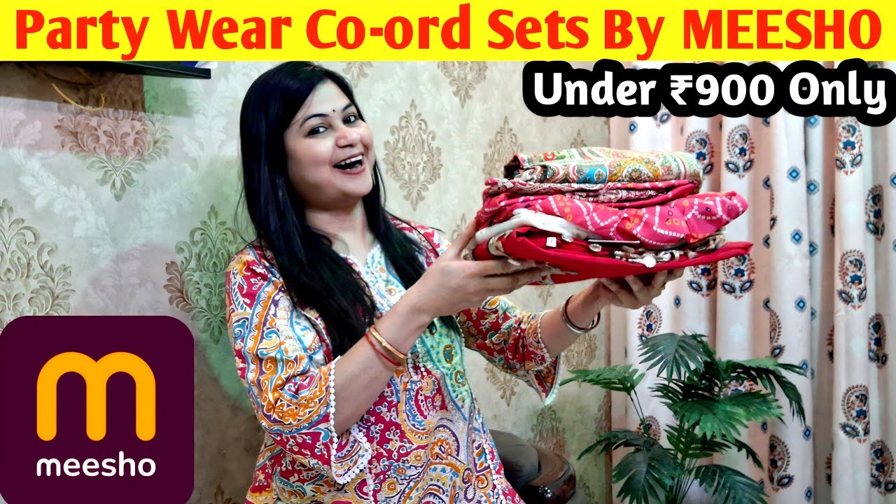 Party Wear Co-ord Sets Under Budget 😍 Meesho Haul | Stylish & Affordable Looks