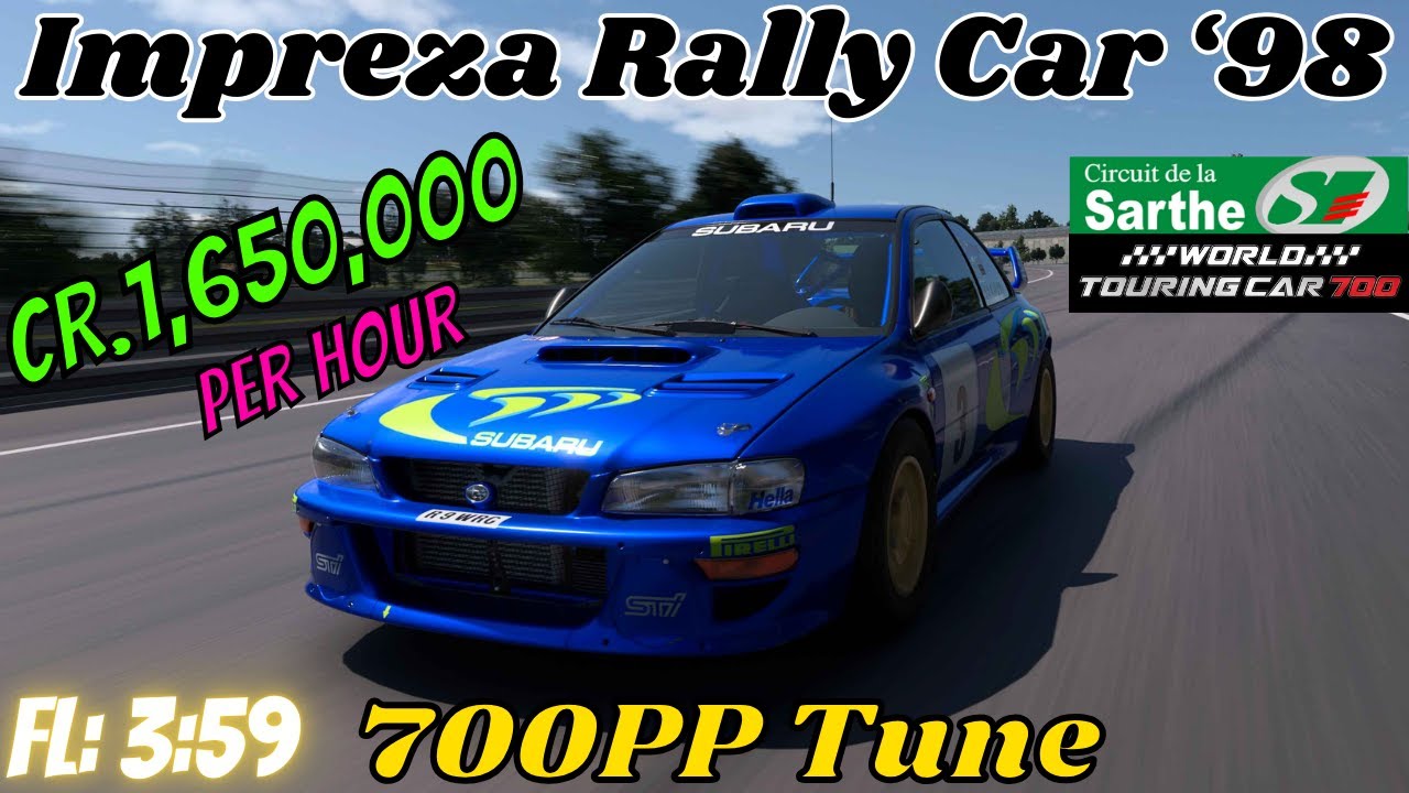 GT7|Impreza Rally Car ‘98|Le Mans 700pp Build|1.49