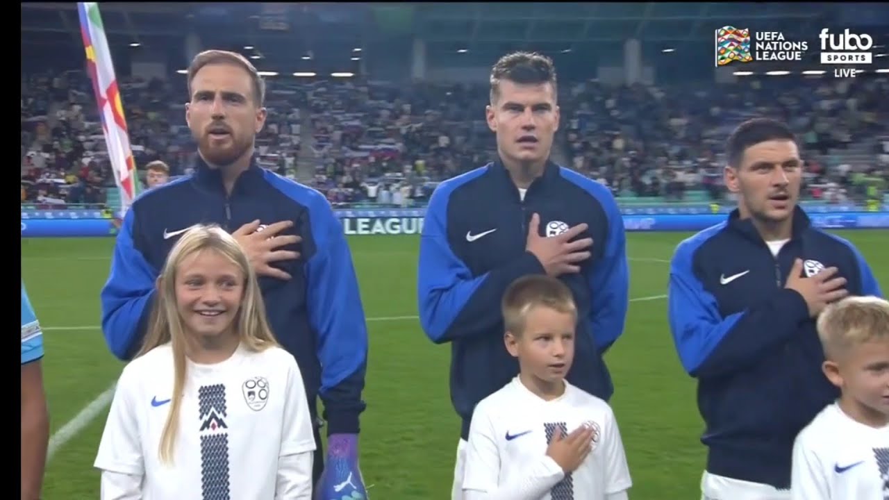 Slovenia vs Kazakhstan National Anthem - UEFA Nations League 2024/25