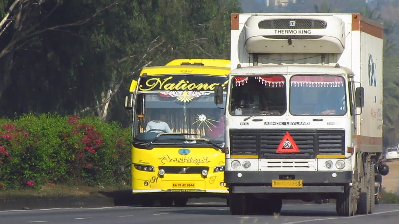 National Highway 4 - Scania's , Volvo's  and more !!