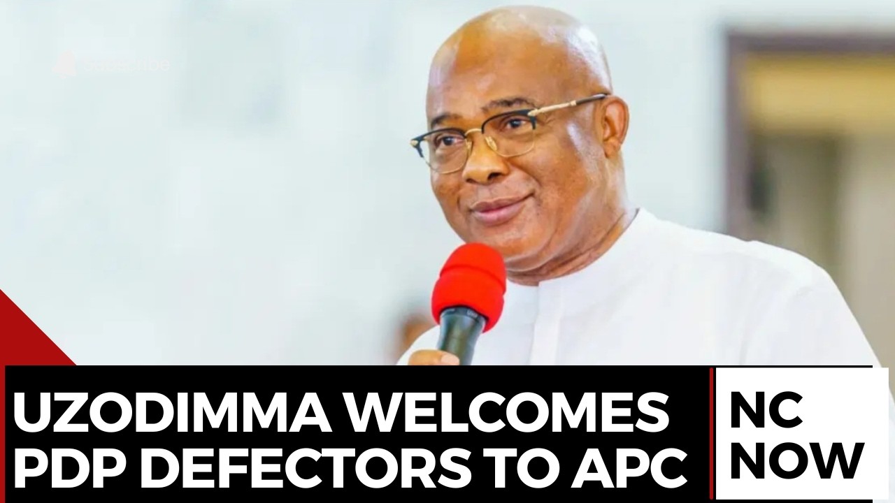 Governor Uzodimma Welcomes PDP Defectors into APC