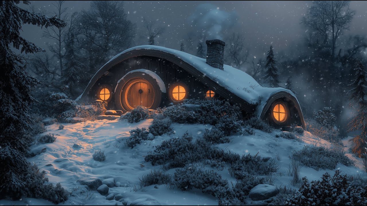 Winter in the Shire - Peaceful Fantasy Music & Ambience ❄️