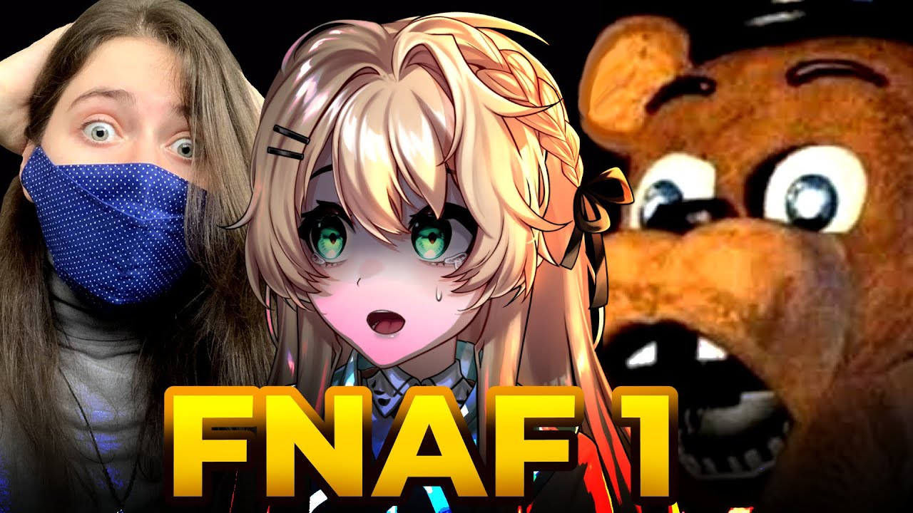 Zerando FNAF 1 e mostrando o rosto! (quase😨)