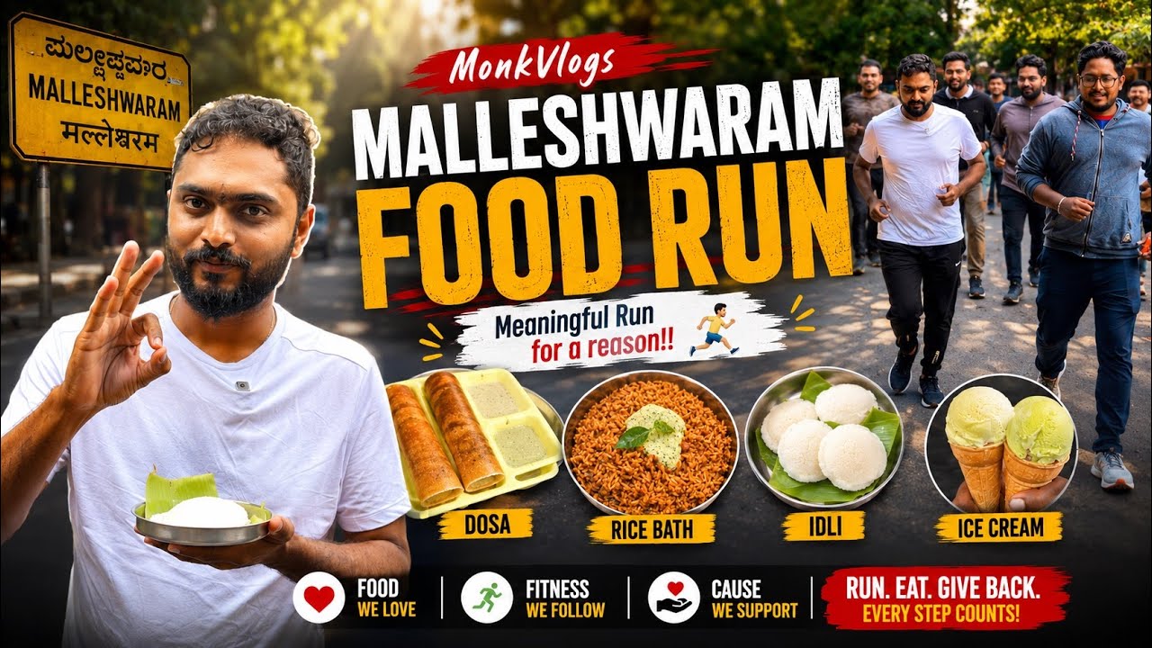 Malleshwaram Food Run | A meaningful run to iconic eateries of Malleshwaram | MonkVlogs 