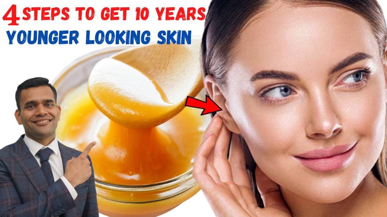 4 Steps To Get 10 Years Younger Looking Skin | Get Glowing Wrinkle Free Skin At Home
