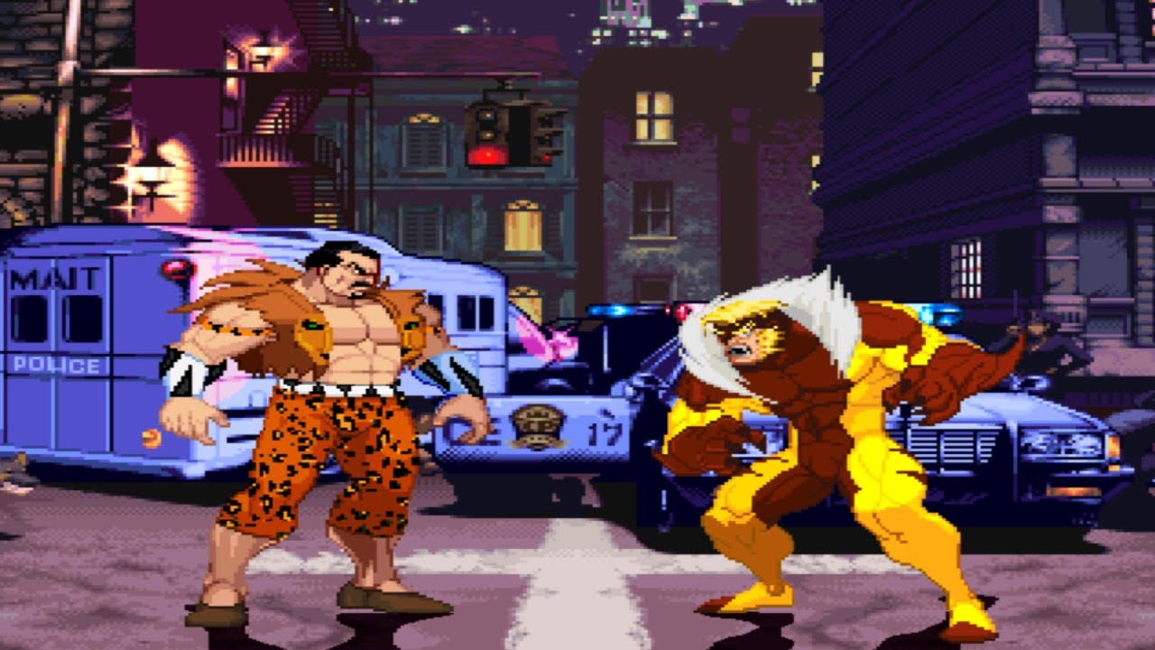 Kraven the Hunter vs Sabretooth SAVAGES VILLAINS FIGHT😈 Marvel Mugen Comics Battle