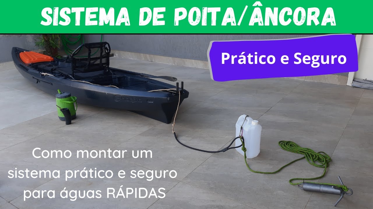 Como fazer um sistema de Poita (ANCORA) para pescaria em rios. MELHOR E MAIS SEGURA QUE EXISTE...