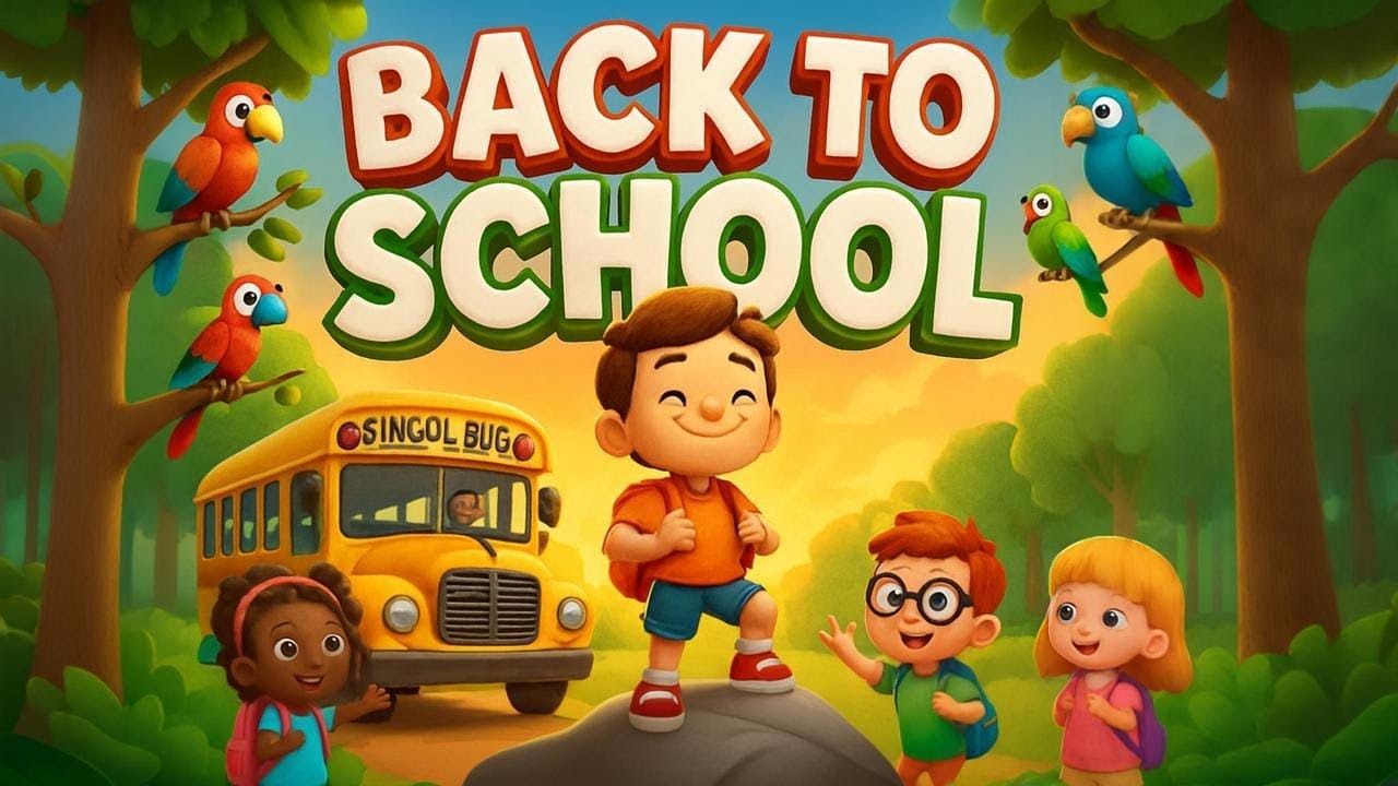 Back to School Song for Kids | First Day of School Song with Lyrics