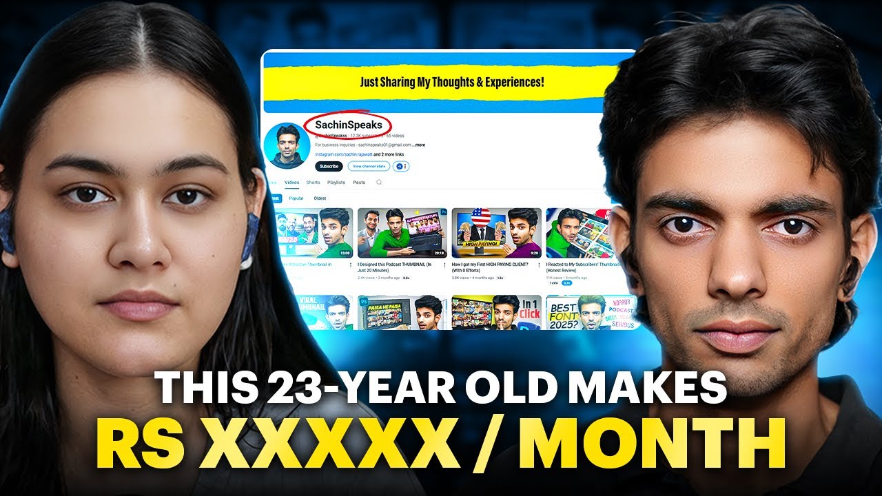 This 23-Year old Makes Rs XXXXX As a Freelance Thumbnail Designer | Anchal Tiwari