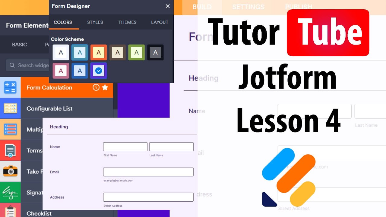 Jotform - Урок 4 - Добавление и редактирование полей формы