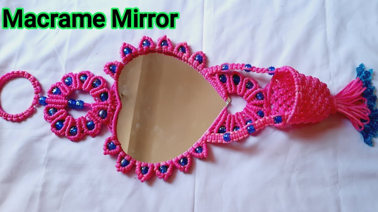 Macrame Mirror |Heart shaped Macrame Mirror New Design 2023|Macrame Mirror Wall Hanging New Design