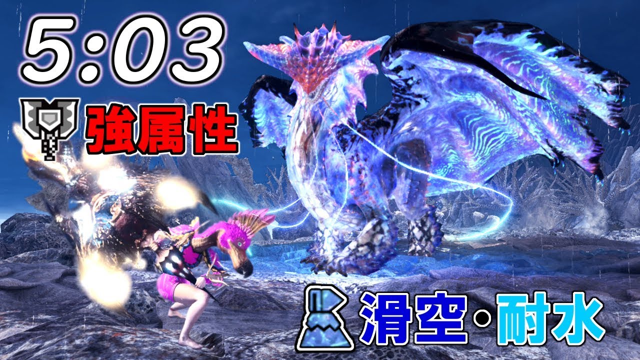 【MHWI】斧強化強属性チャアクでネロミェール ソロ狩猟（解説付き）